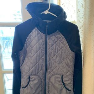 North face quilted athletic jacket